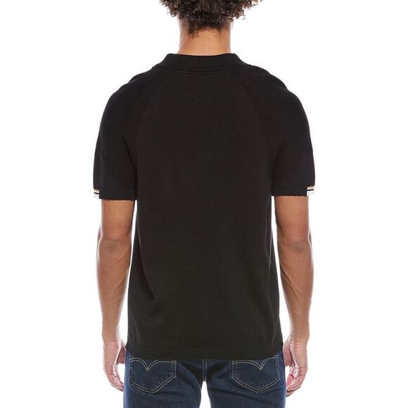 Hugo Boss Mens Perform 1/4-Zip, Black - Picture 2 of 3